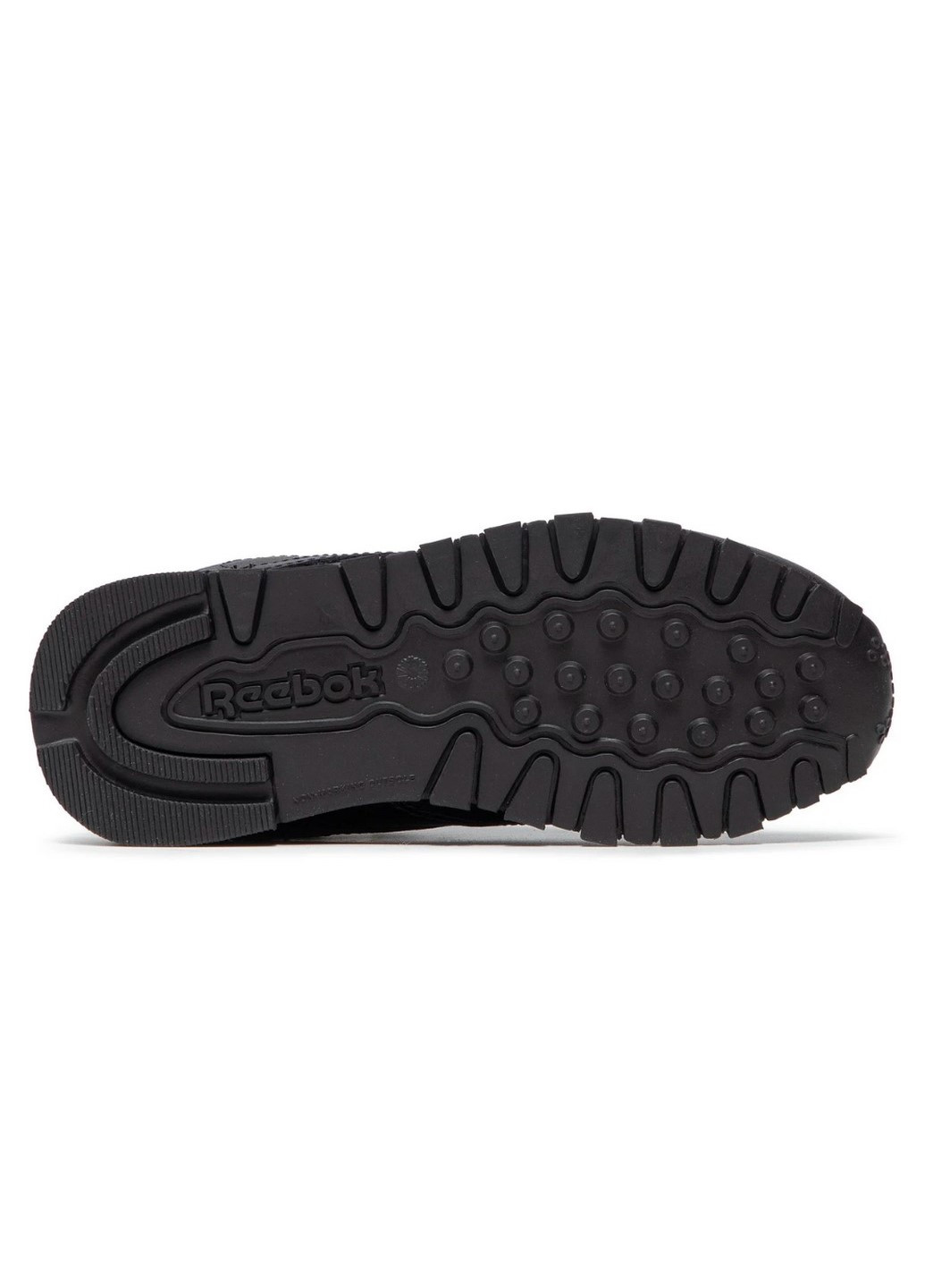 Чорні осінні дитячі повсякденні кросівки classic leather 50170 Reebok
