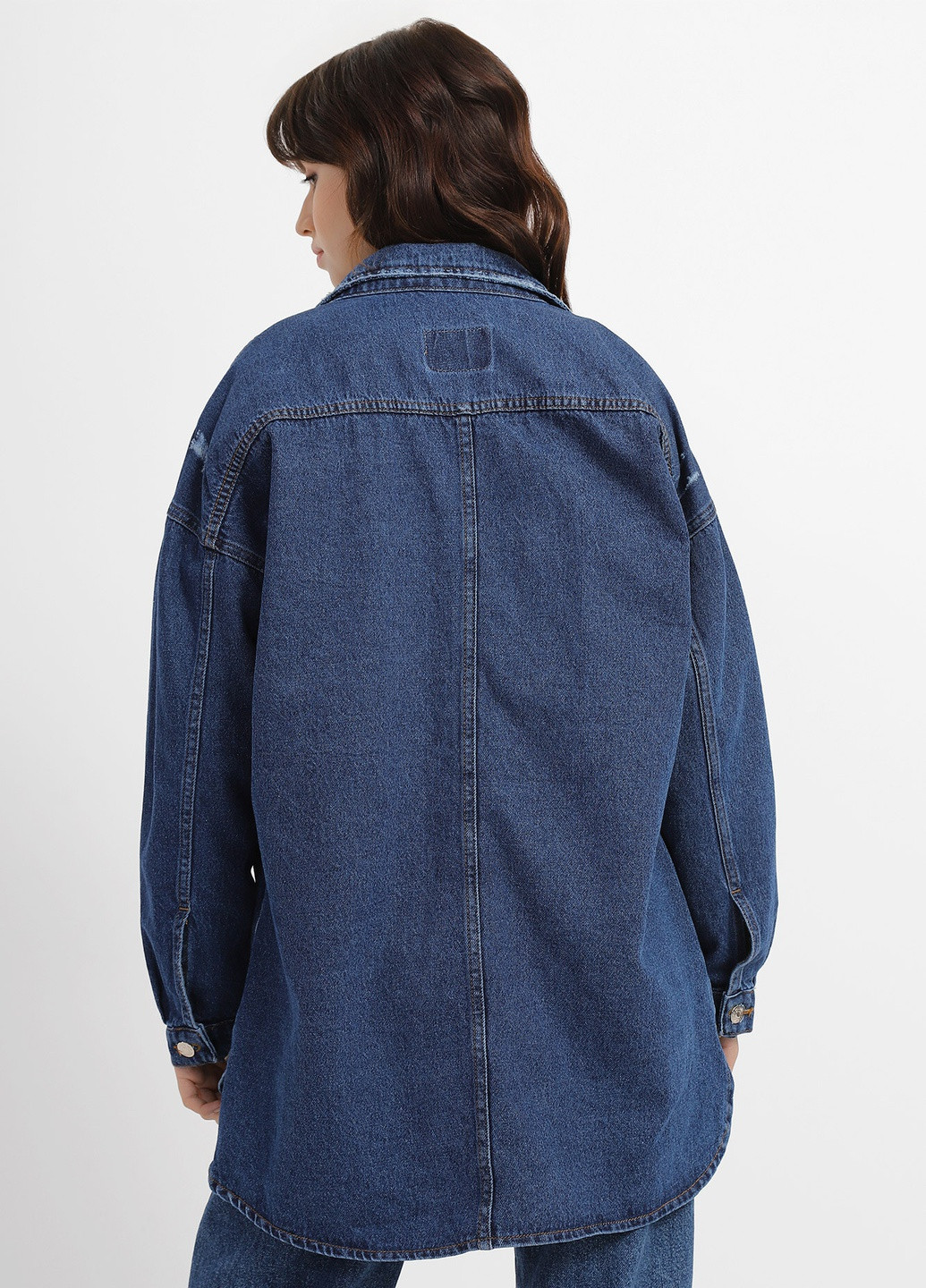 Синя демісезонна джинсова куртка жіноча Denim