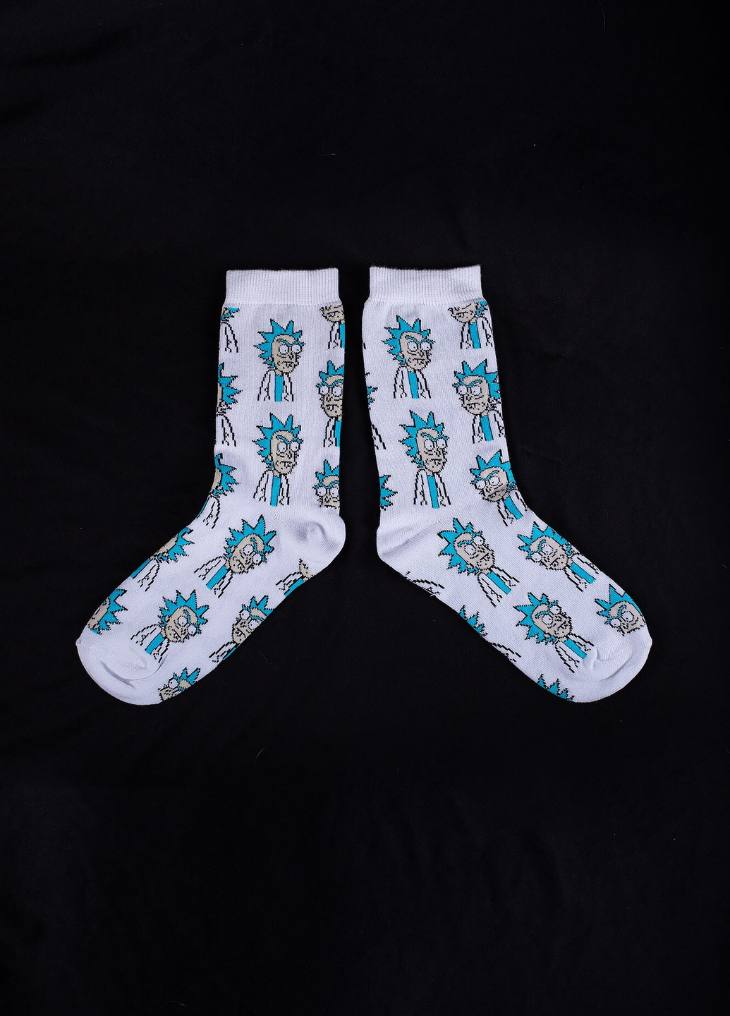 Білі шкарпетки rick Without однотонні (258553442)
