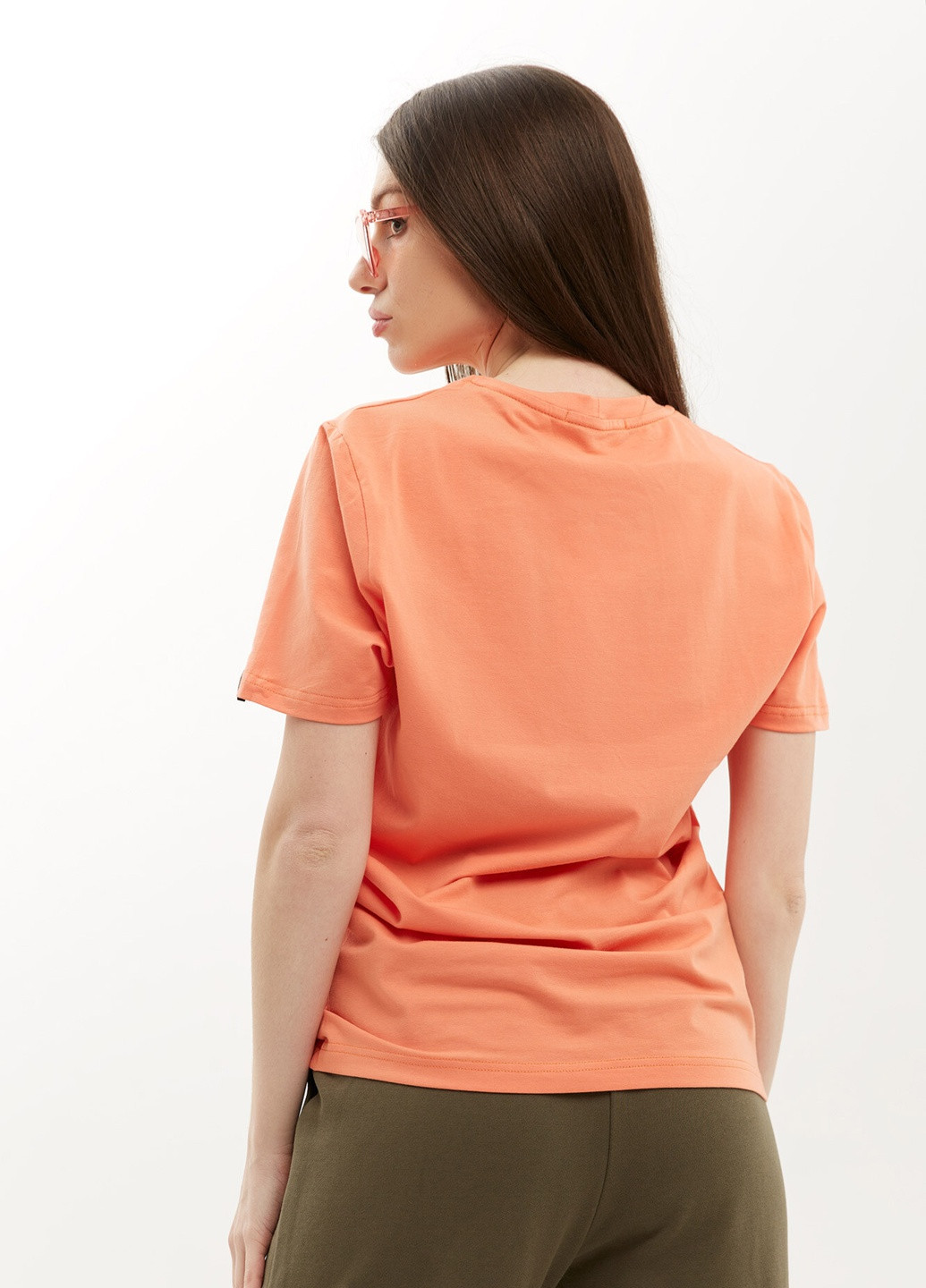 Оранжевая летняя футболка lucas герб_yellowblue Garne