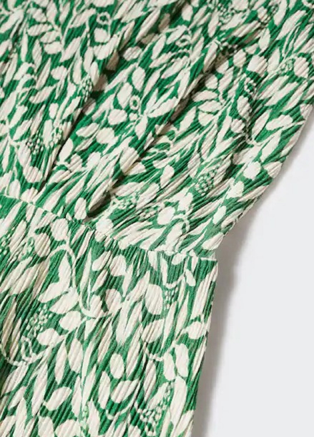 Зеленое кэжуал платье Mango с цветочным принтом