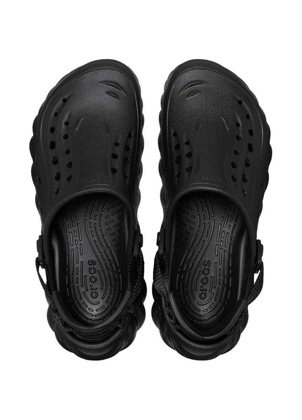 Черные сабо кроксы Crocs