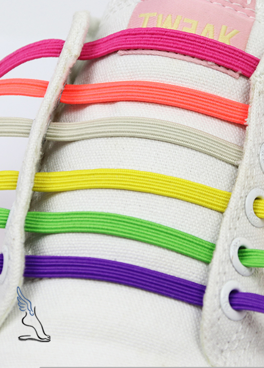 Кольорові еластичні шнурки з магнітом, 100 см, колір №1 No Brand (258591562)