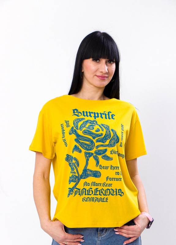 Футболка женская (оверсайз) (8127-001-v41) Носи своє - (258588209)