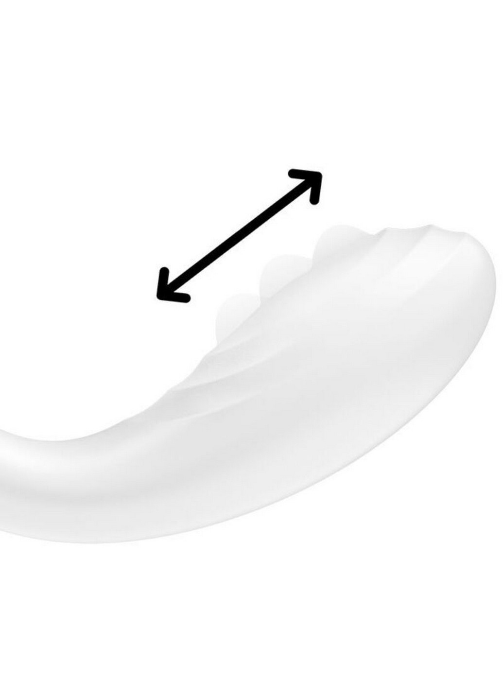 Выбратор с жемчужной стимуляцией точки G Rrrolling Pleasure White Satisfyer (258591105)