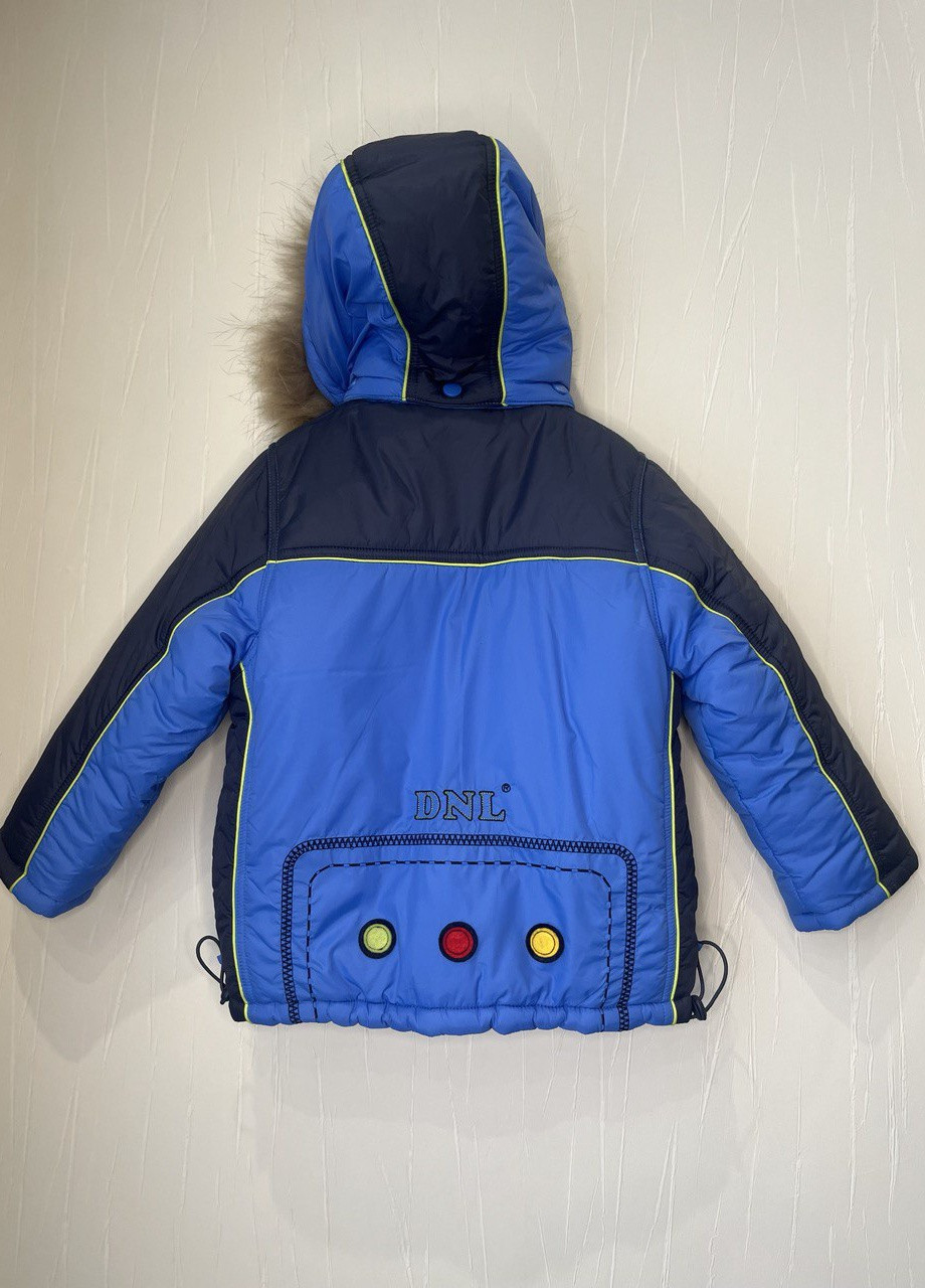 Синій зимовий комплект (куртка + напівкомбінезон) Danilo