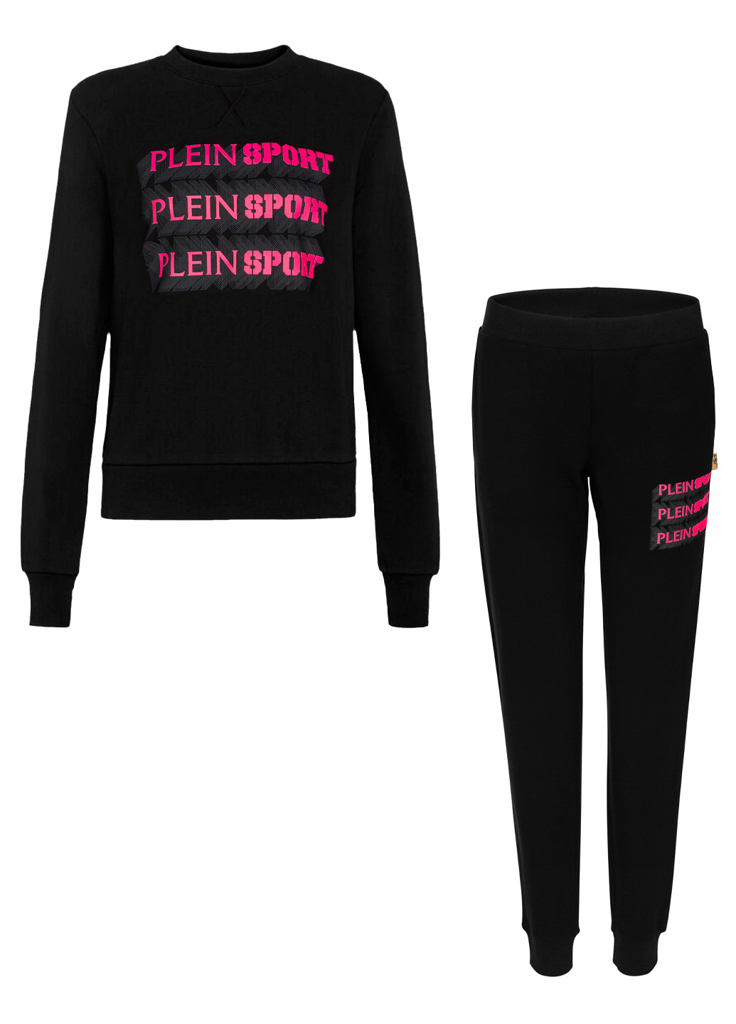 Женский черный спортивный костюм Plein Sport (258593810)