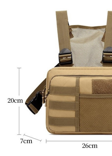 Нагрудная сумка бронежилет песочный хаки койот No Brand (258594699)