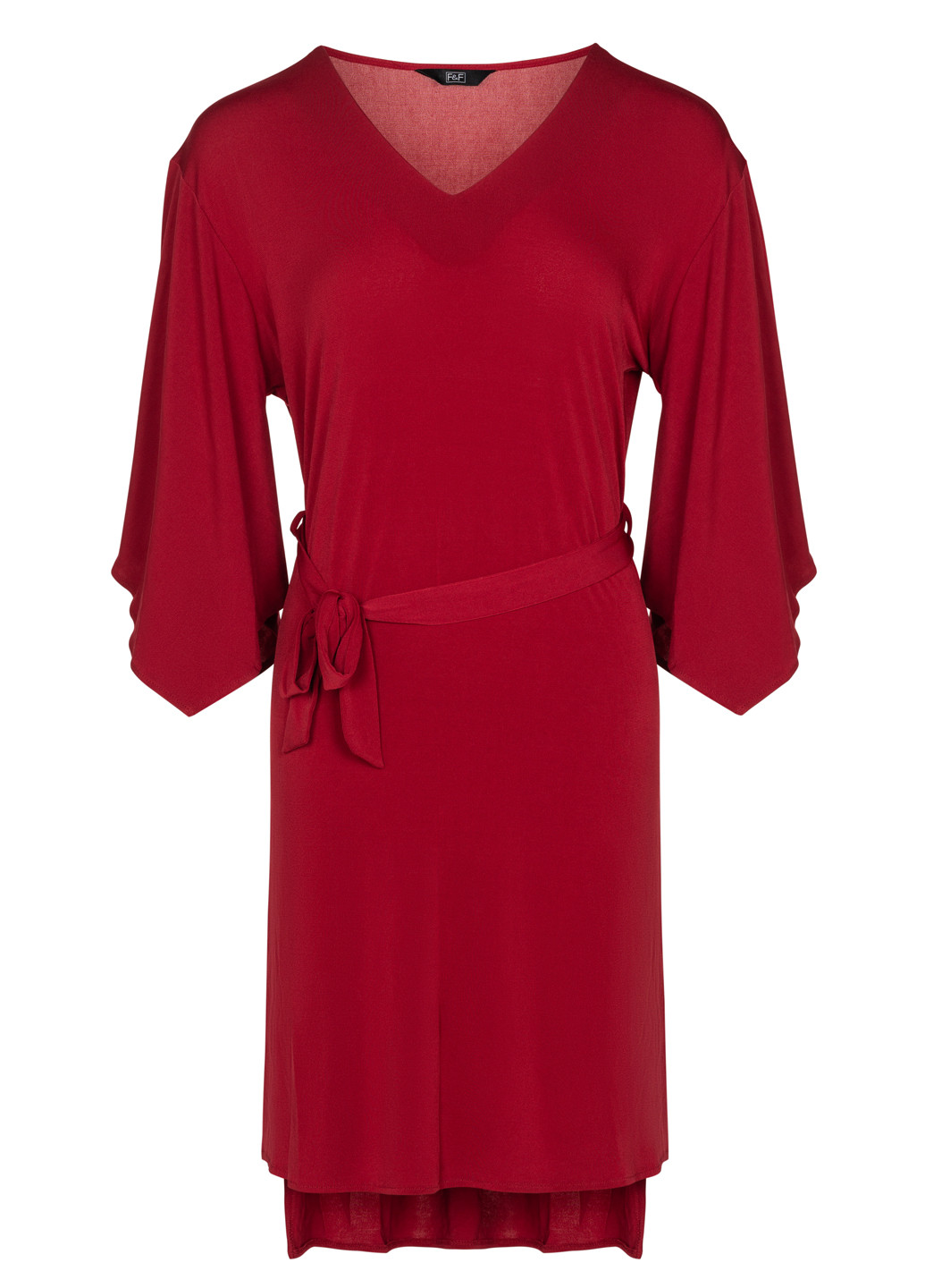 Бордова повсякденний жіноча міні сукня F&F однотонна