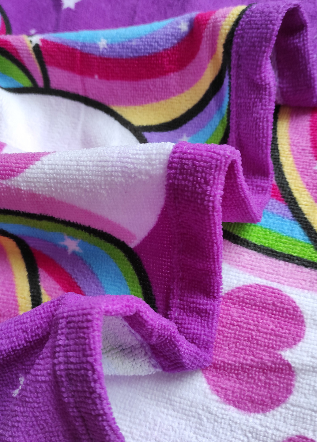 Koloco детское полотенце с капюшоном единорог с розой комбинированный производство - Китай