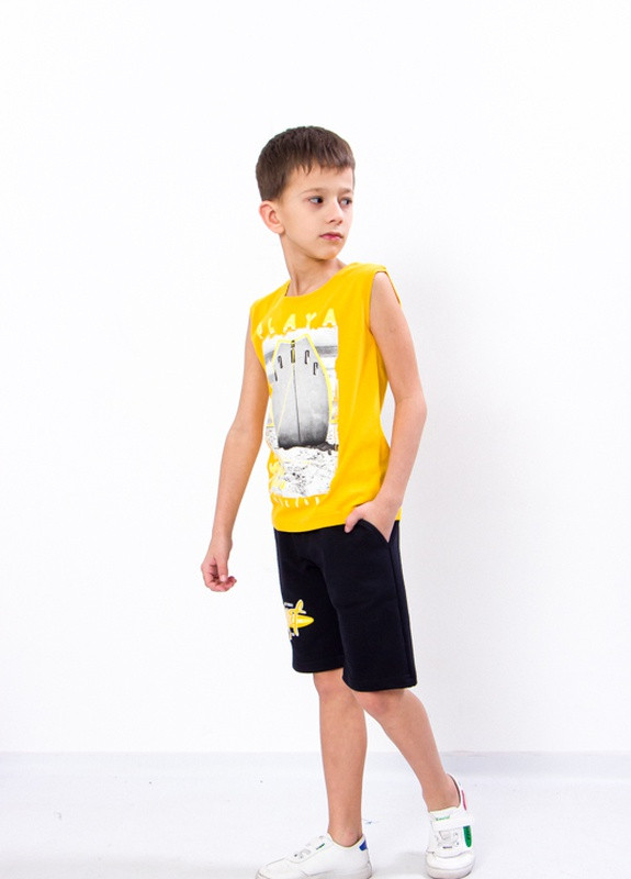 Комплект для хлопчика (афганка+шорти) Жовтий Носи Своє (6185-057-33-v8) Носи своє (258603827)