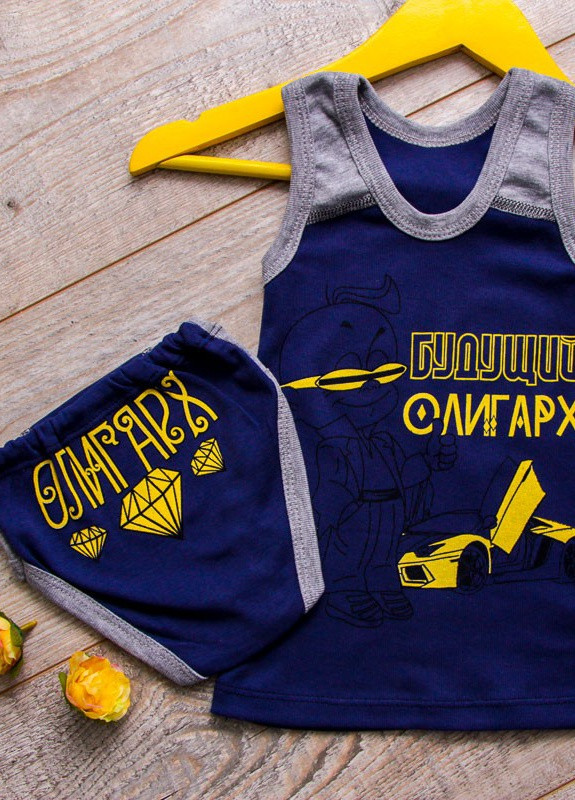 Комплект для хлопчика (майка+труси) Синій Носи Своє (9976-008-33-v17) Носи своє (258603844)