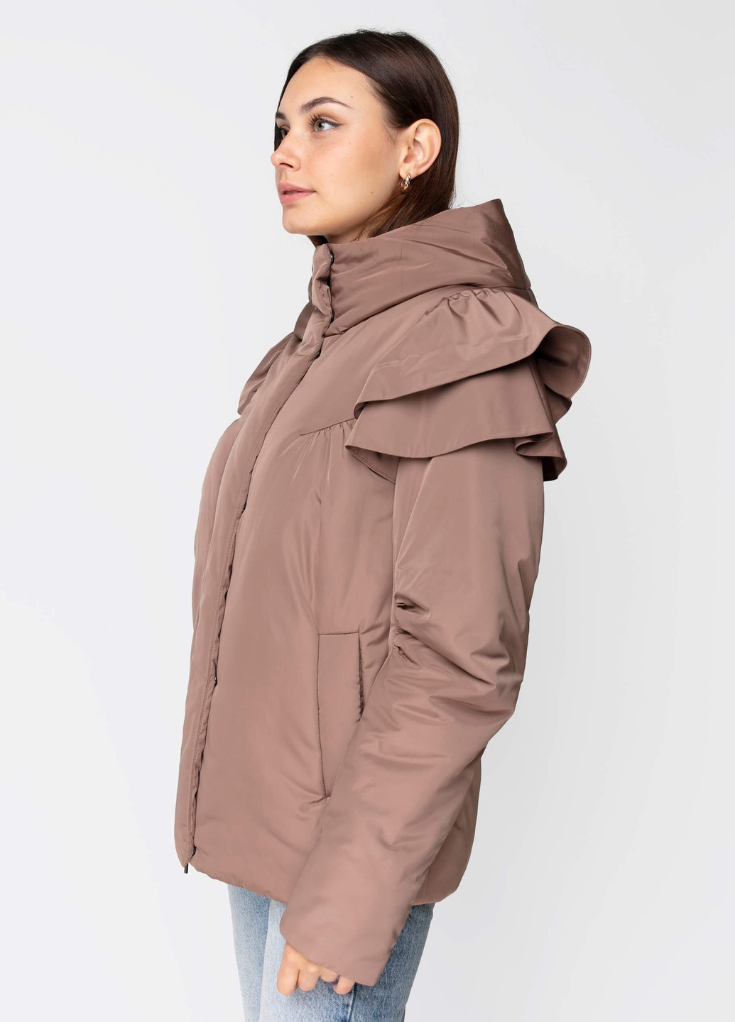 Светло-коричневая демисезонная куртка Samange