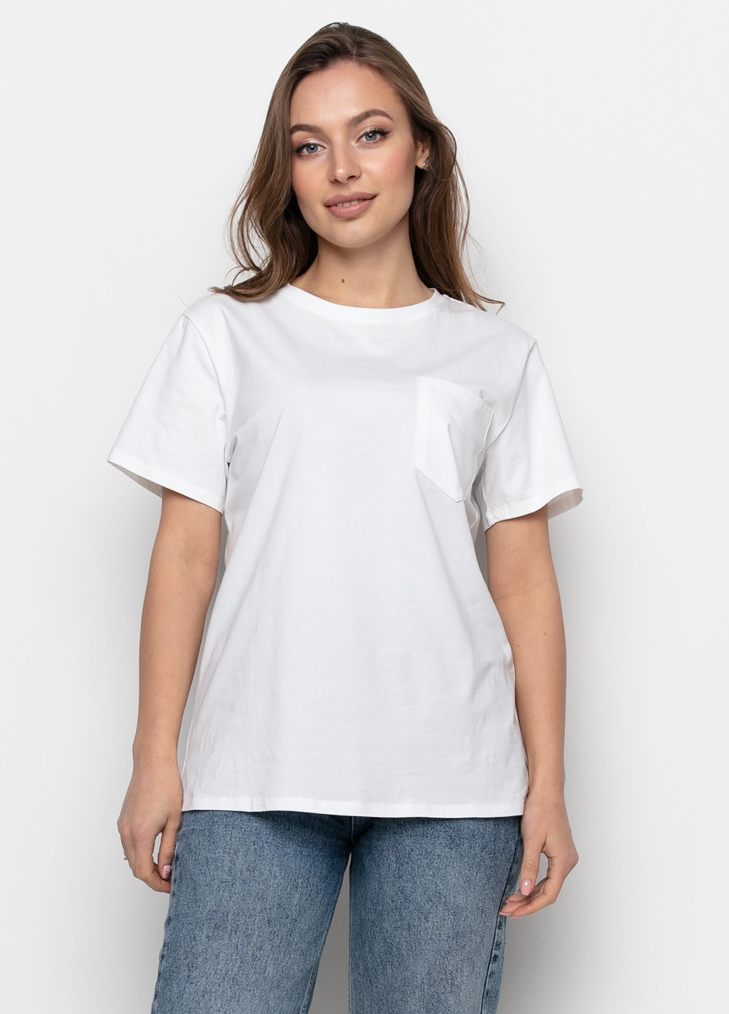 Белая летняя футболка Samange