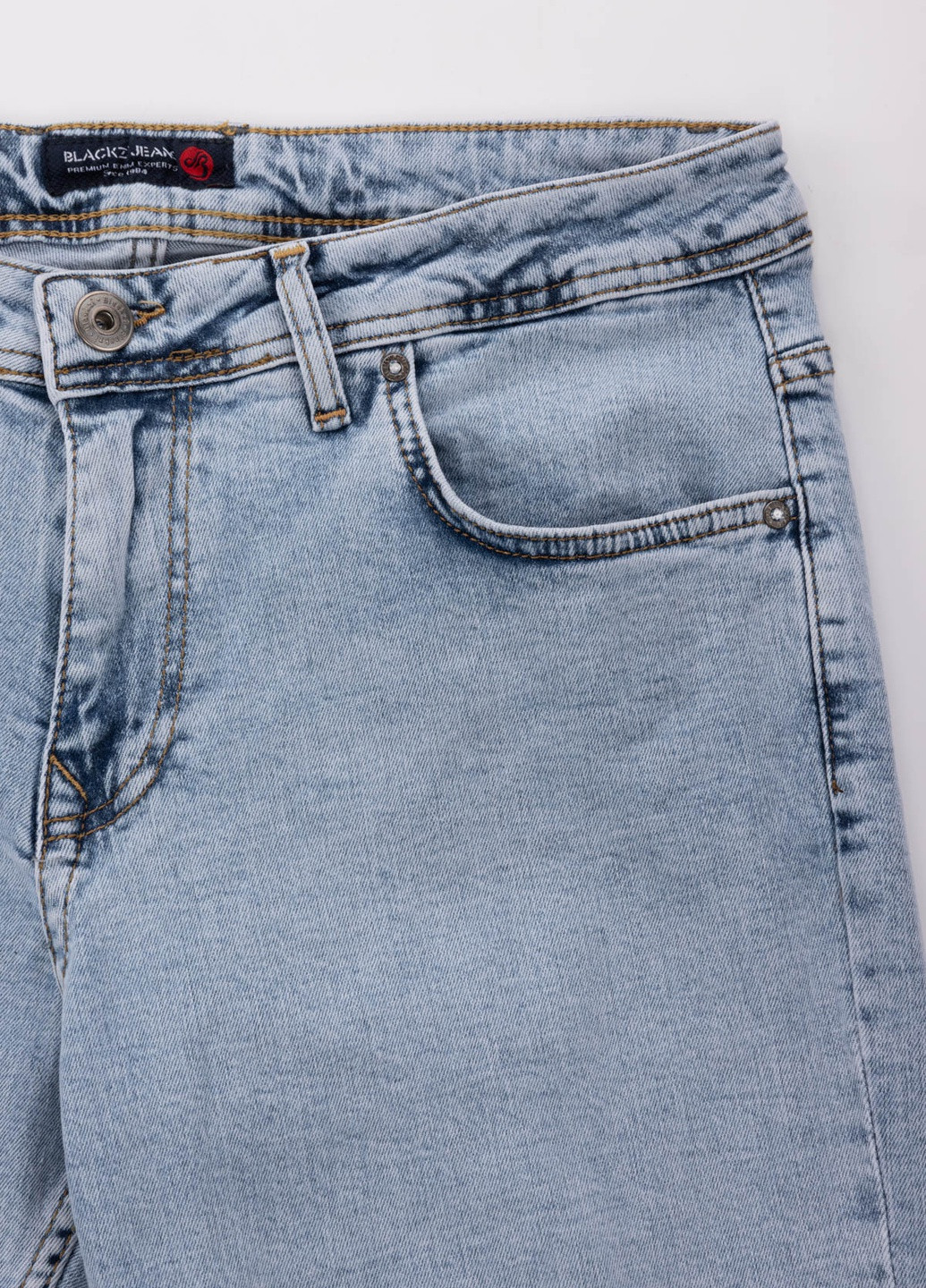 Голубые демисезонные джинсы Black zi