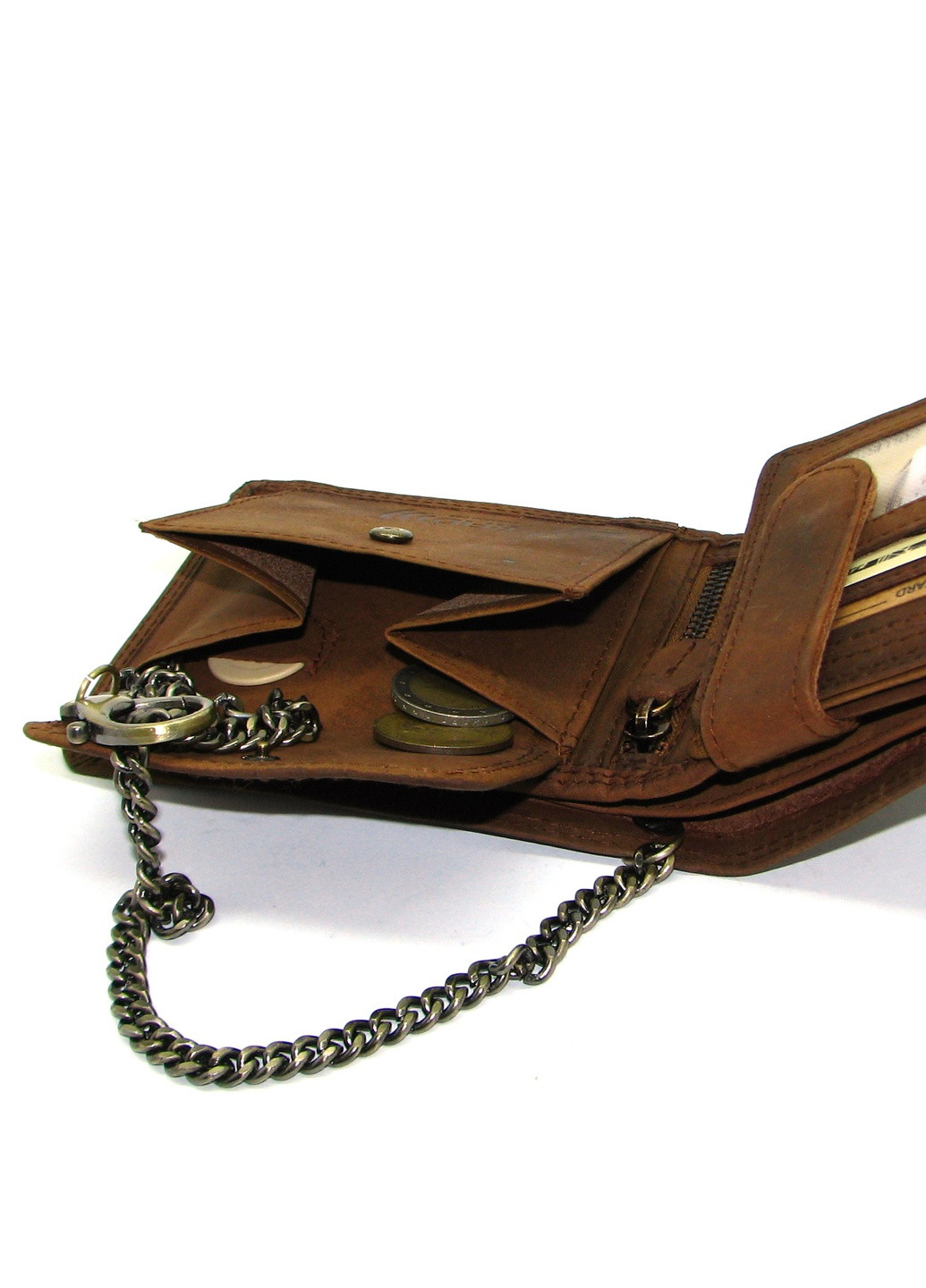 Шкіряне портмоне з ланцюжком Always Wild (258629229)