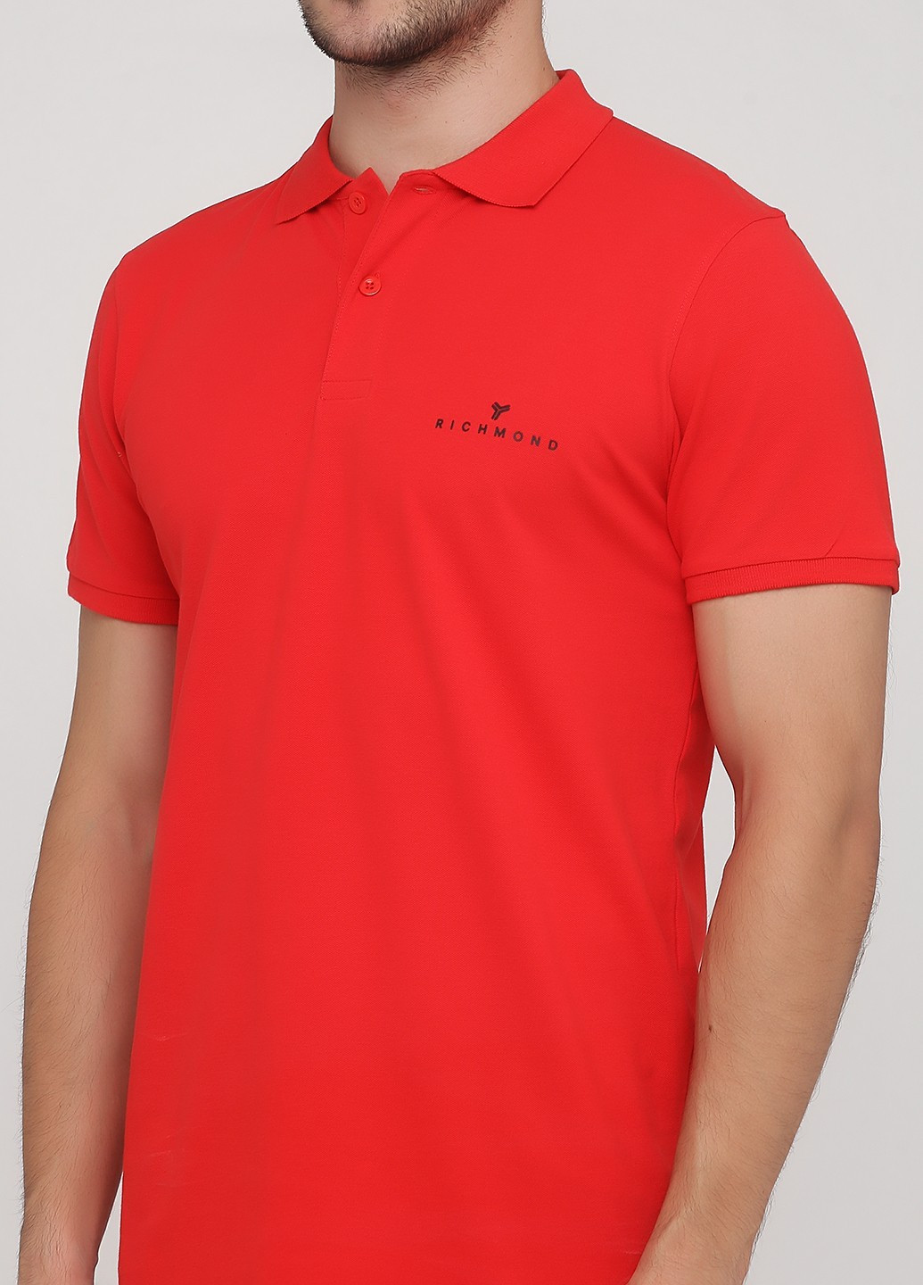 Красная футболка-поло для мужчин John Richmond