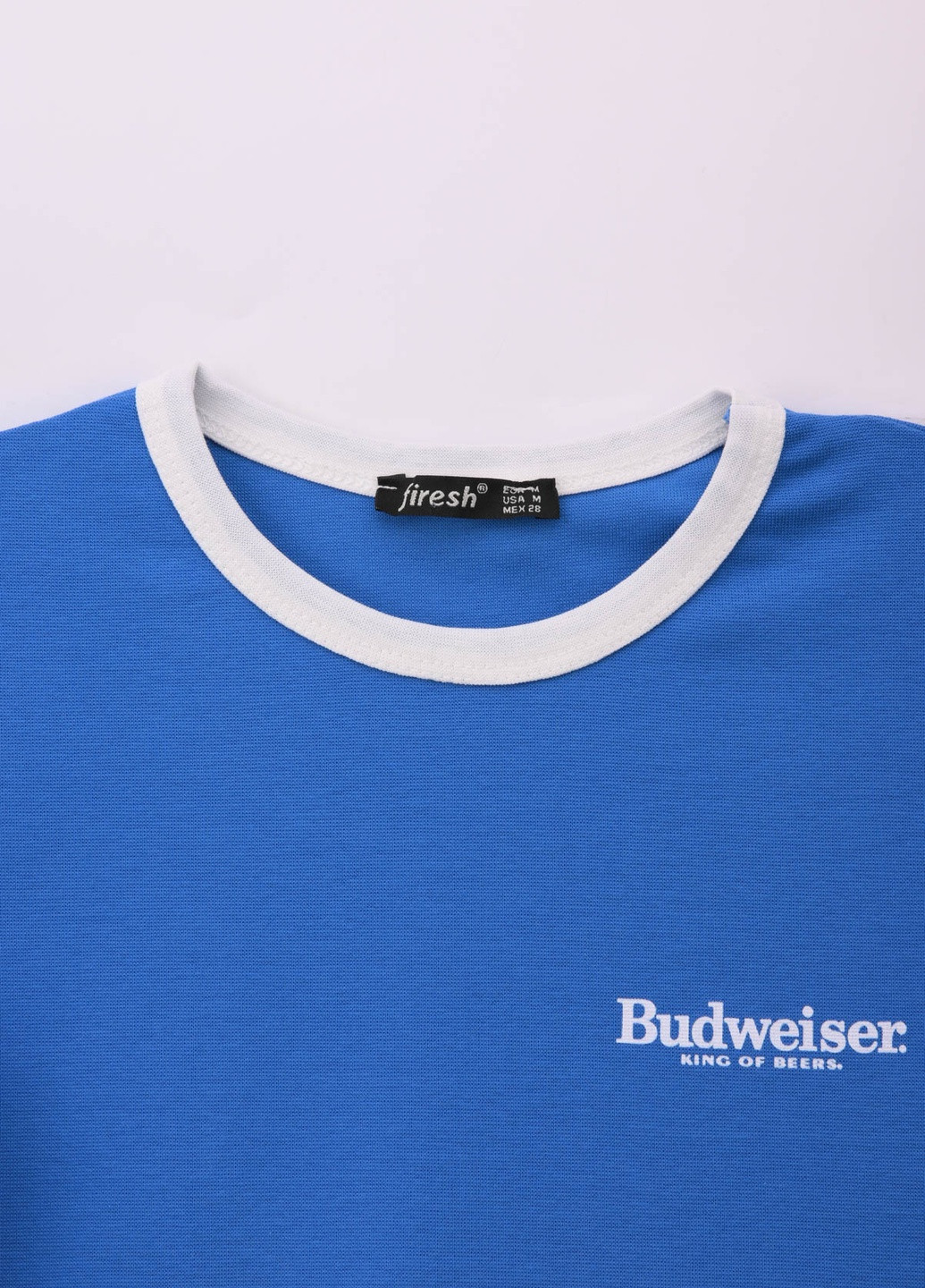 Блакитна літня футболка Firesh