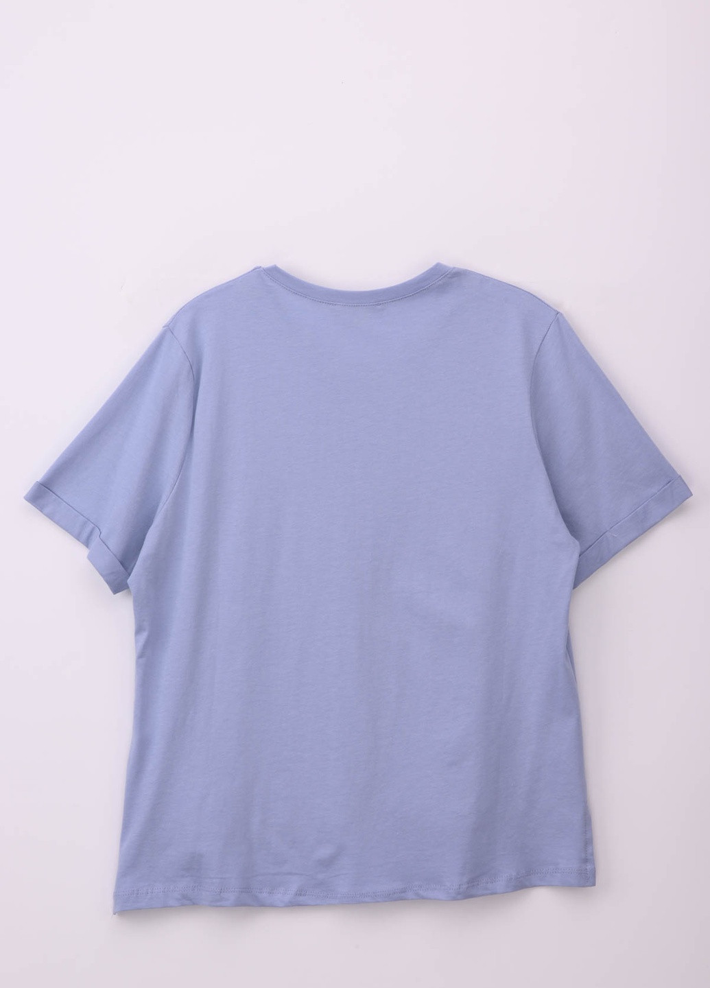 Голубая летняя футболка Firesh