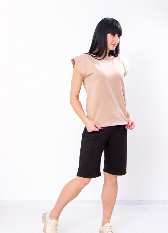Бежевий літній комплект жіночий (футболка+шорти) бежевий носи своє (8342-057-v13) Носи своє