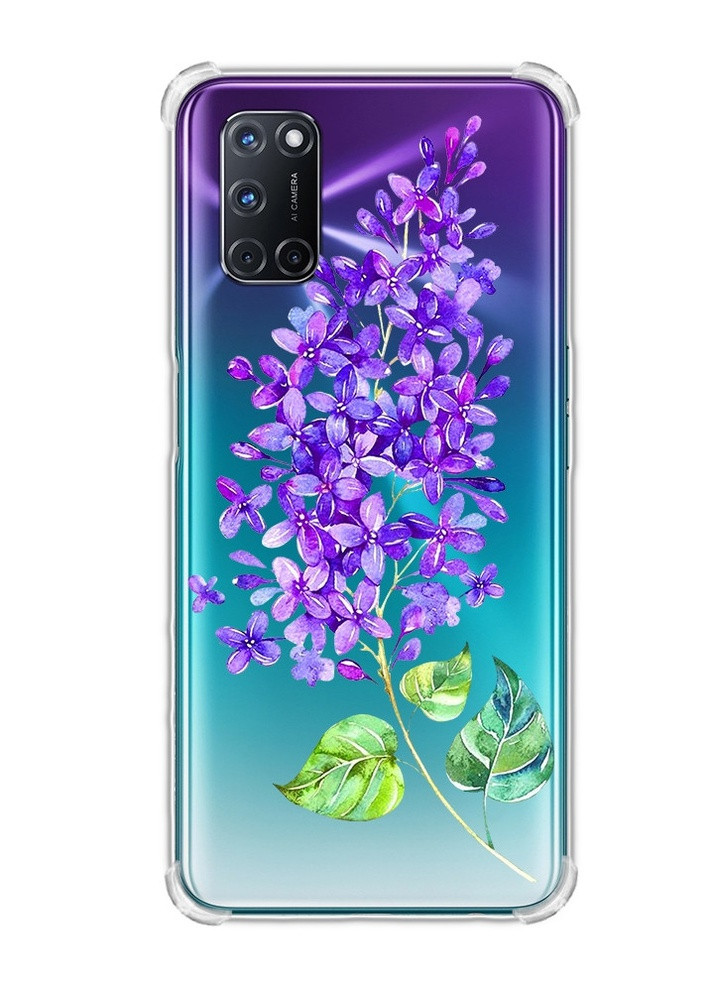 Чехол с утолщенными углами для Oppo A52/ A72/ A92 :: Веточка сирени (принт 280) Creative (258627494)