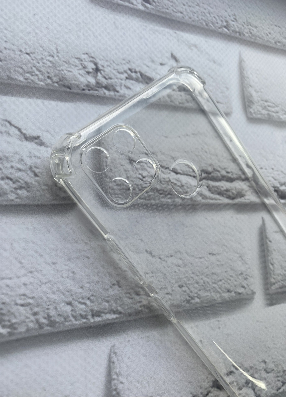 Ультратонкий прозрачный силиконовый чехол с утолщёнными углами для Realme C21Y Creative (258627002)