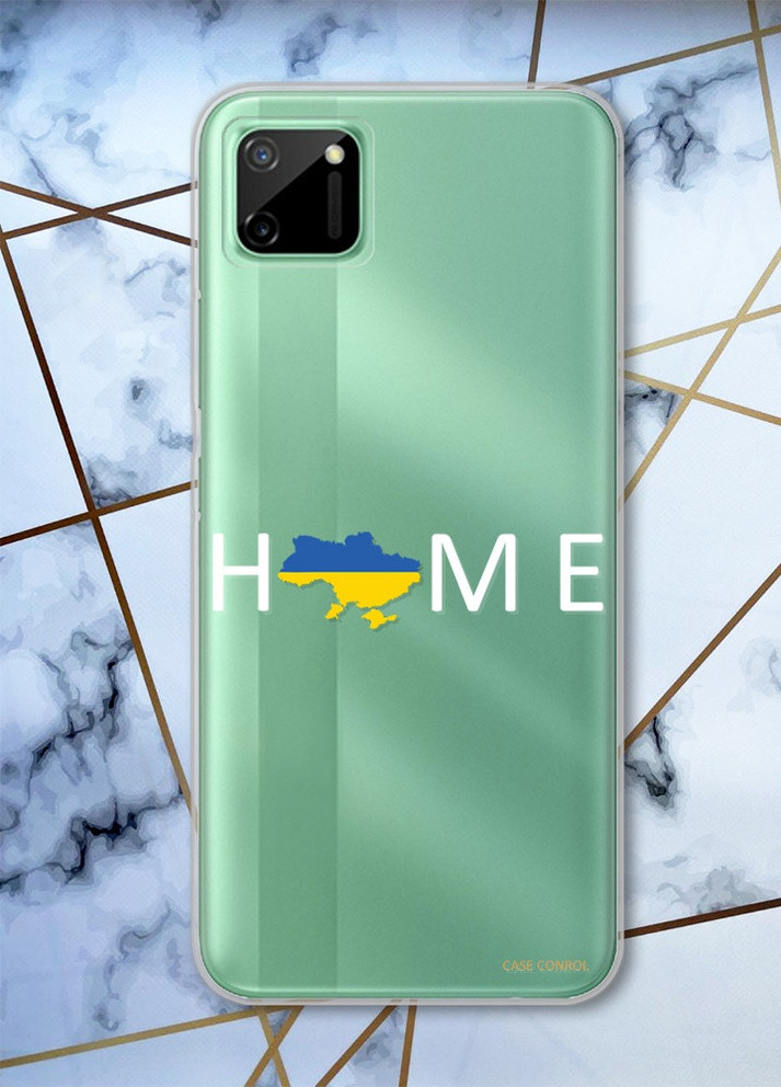 Прозрачный чехол на Realme C11 патриотический дизайн Дом Украина принт 73 Creative (258627477)