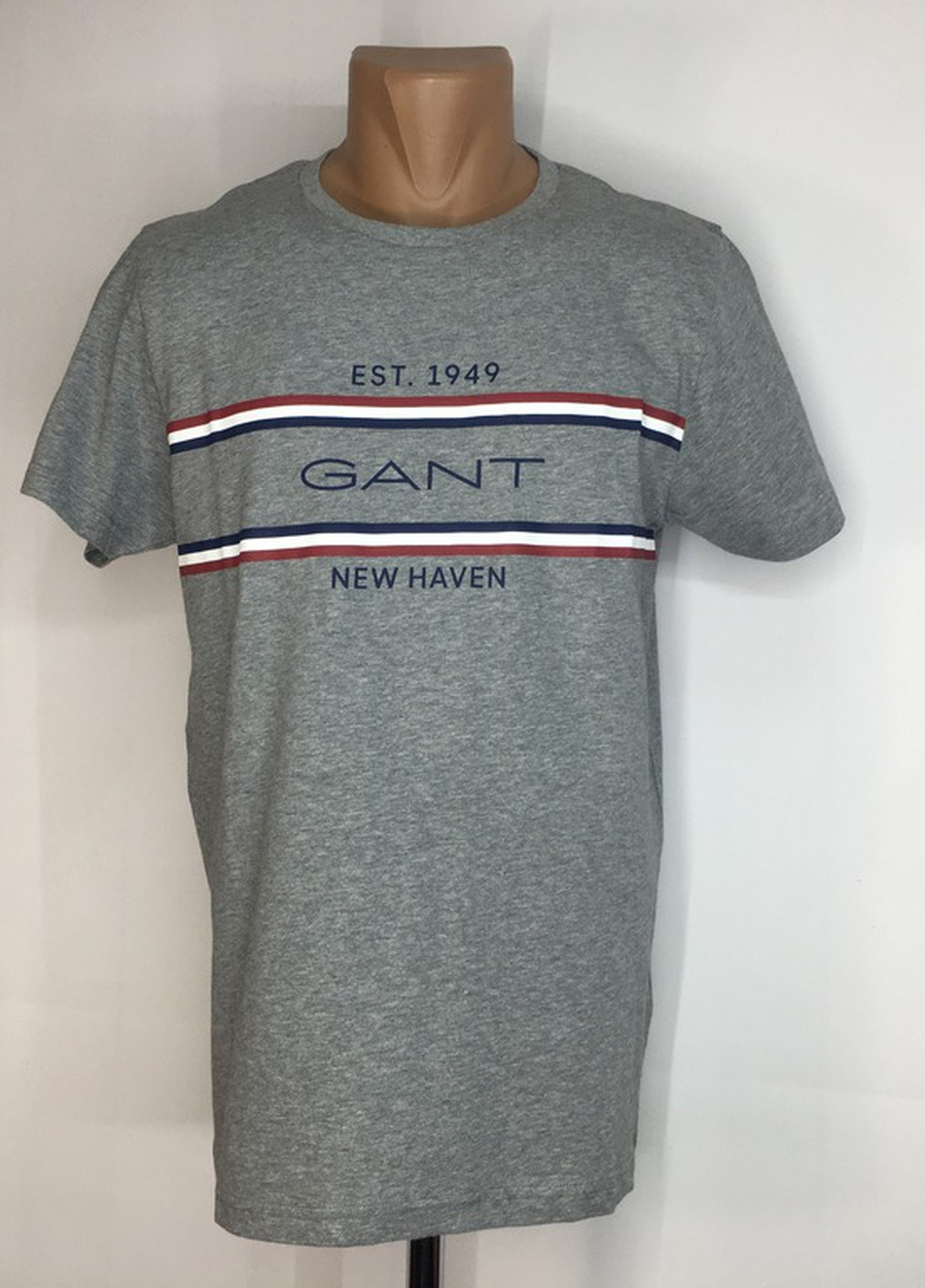Серая футболка с коротким рукавом Gant