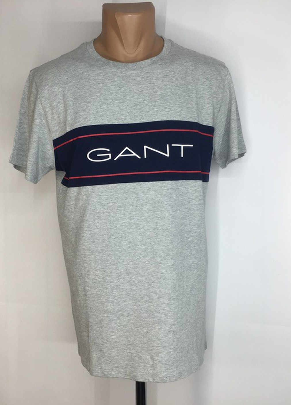 Сіра футболка з коротким рукавом Gant