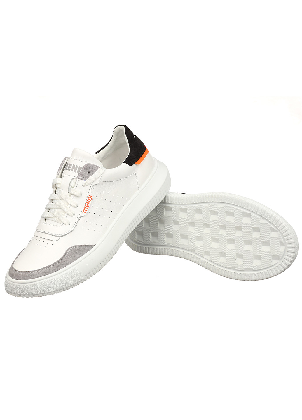 Белые демисезонные мужские кроссовки t22-4 Trendy