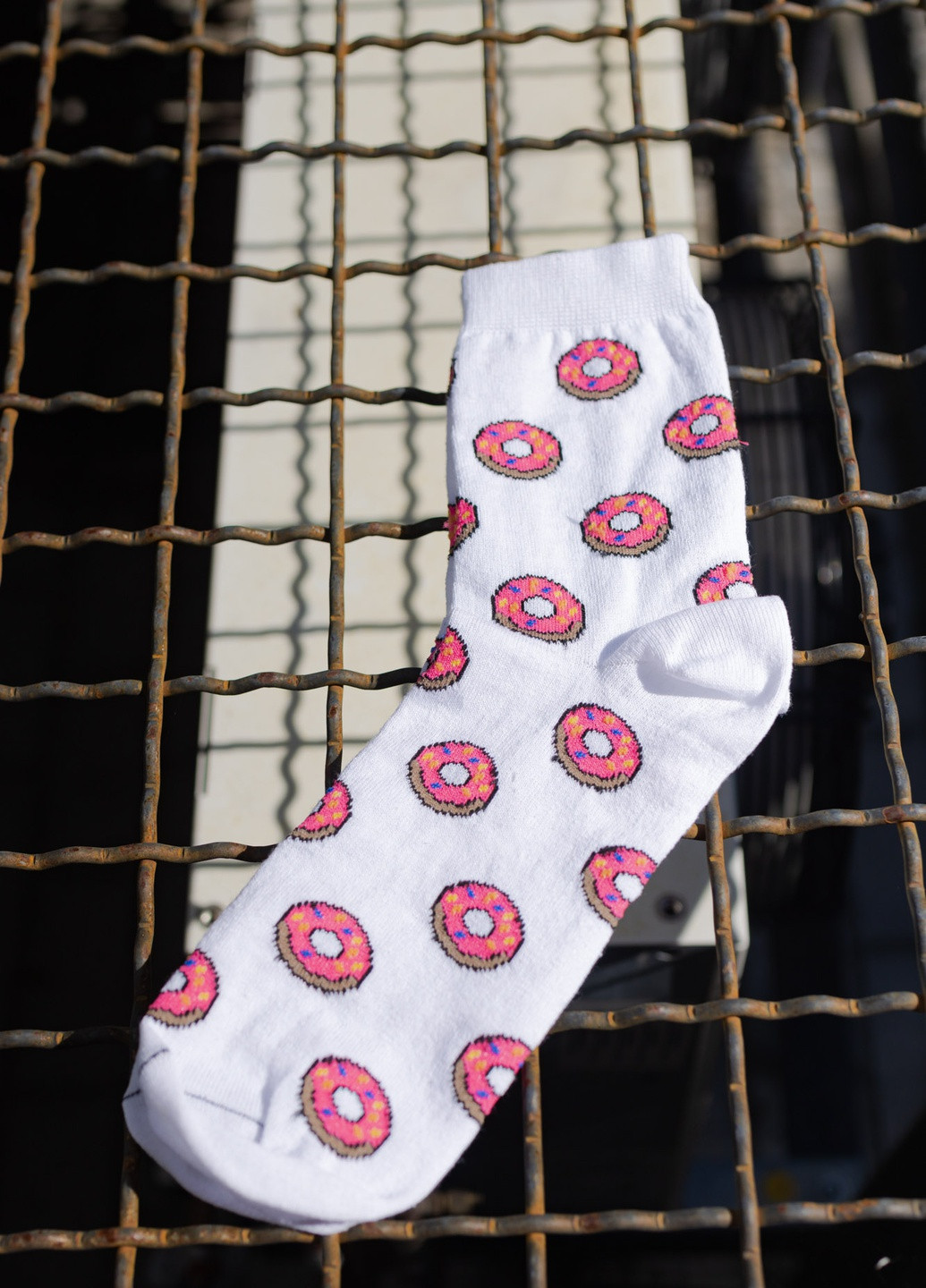 Шкарпетки Donuts Without без ущільненого носка однотонні білі кежуали