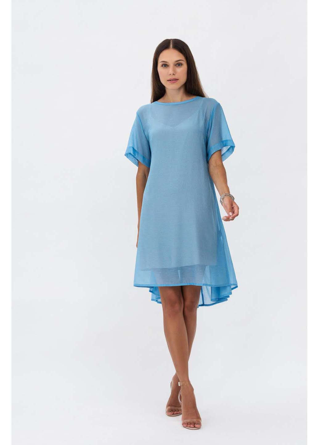 Голубое кэжуал платье Lesia
