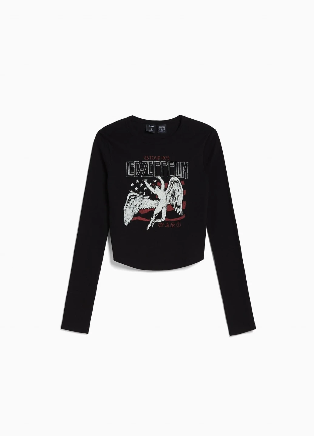 Чорний літній светр Bershka