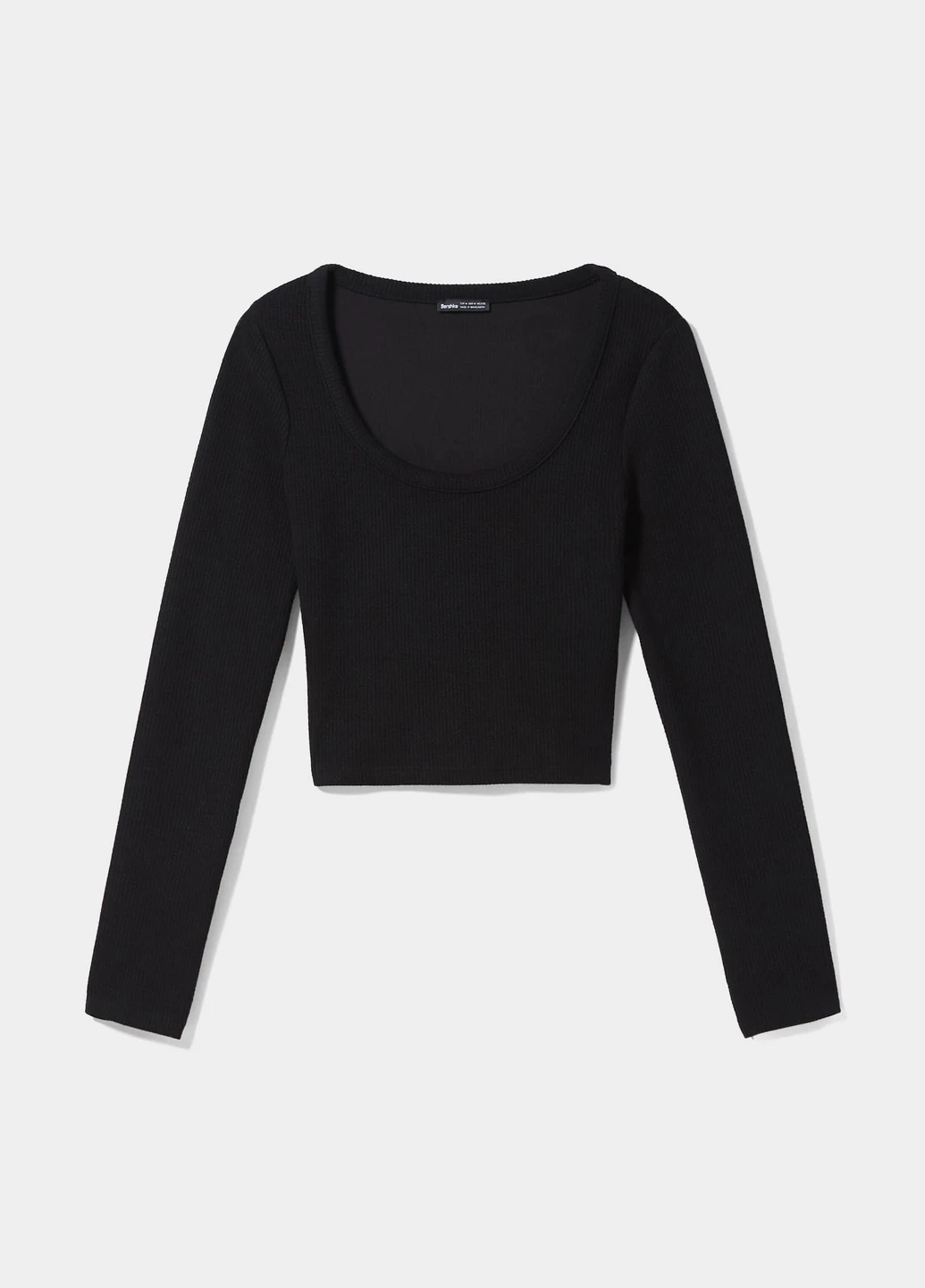 Черный летний свитер Bershka