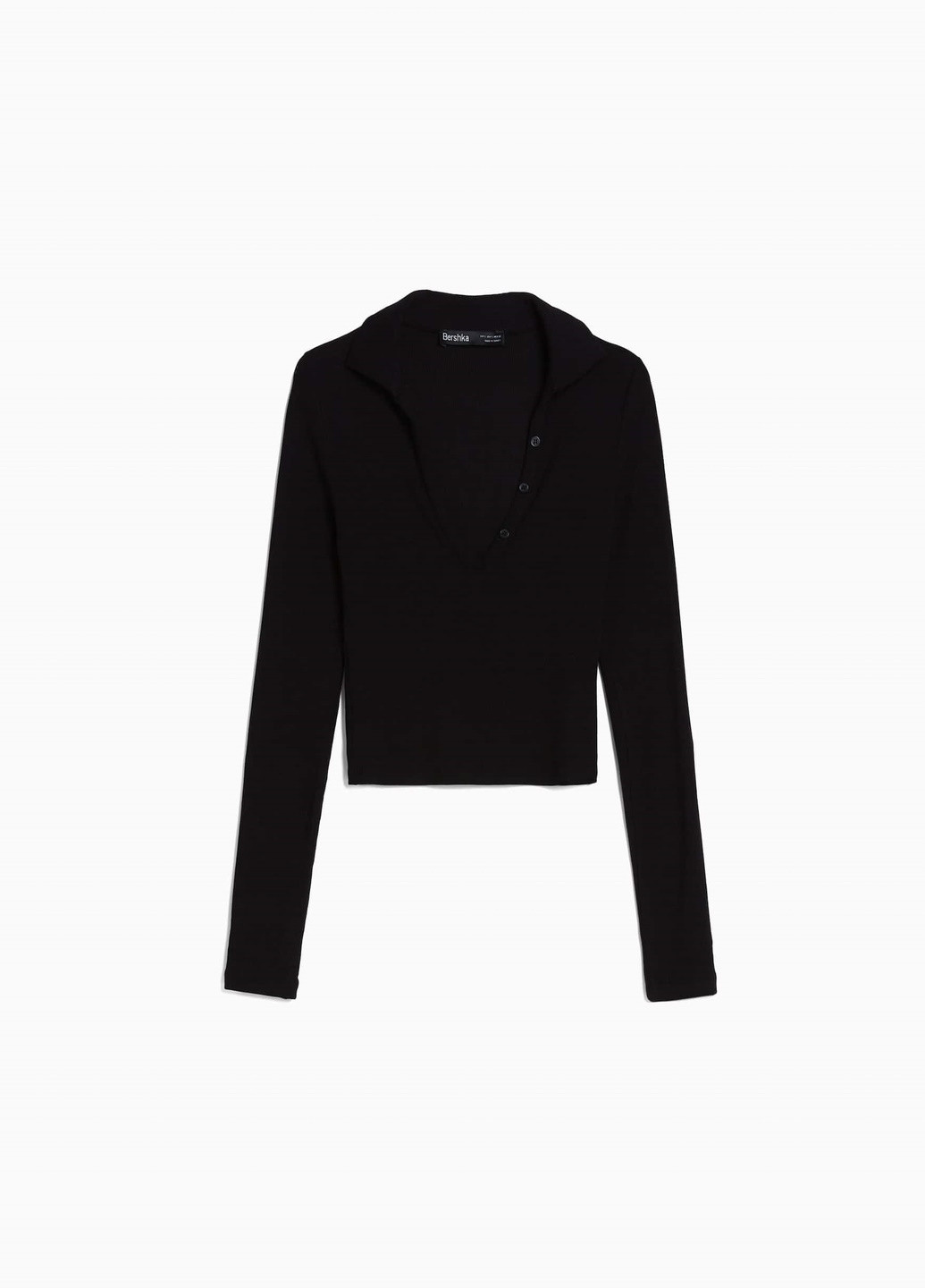 Черный летний свитер Bershka