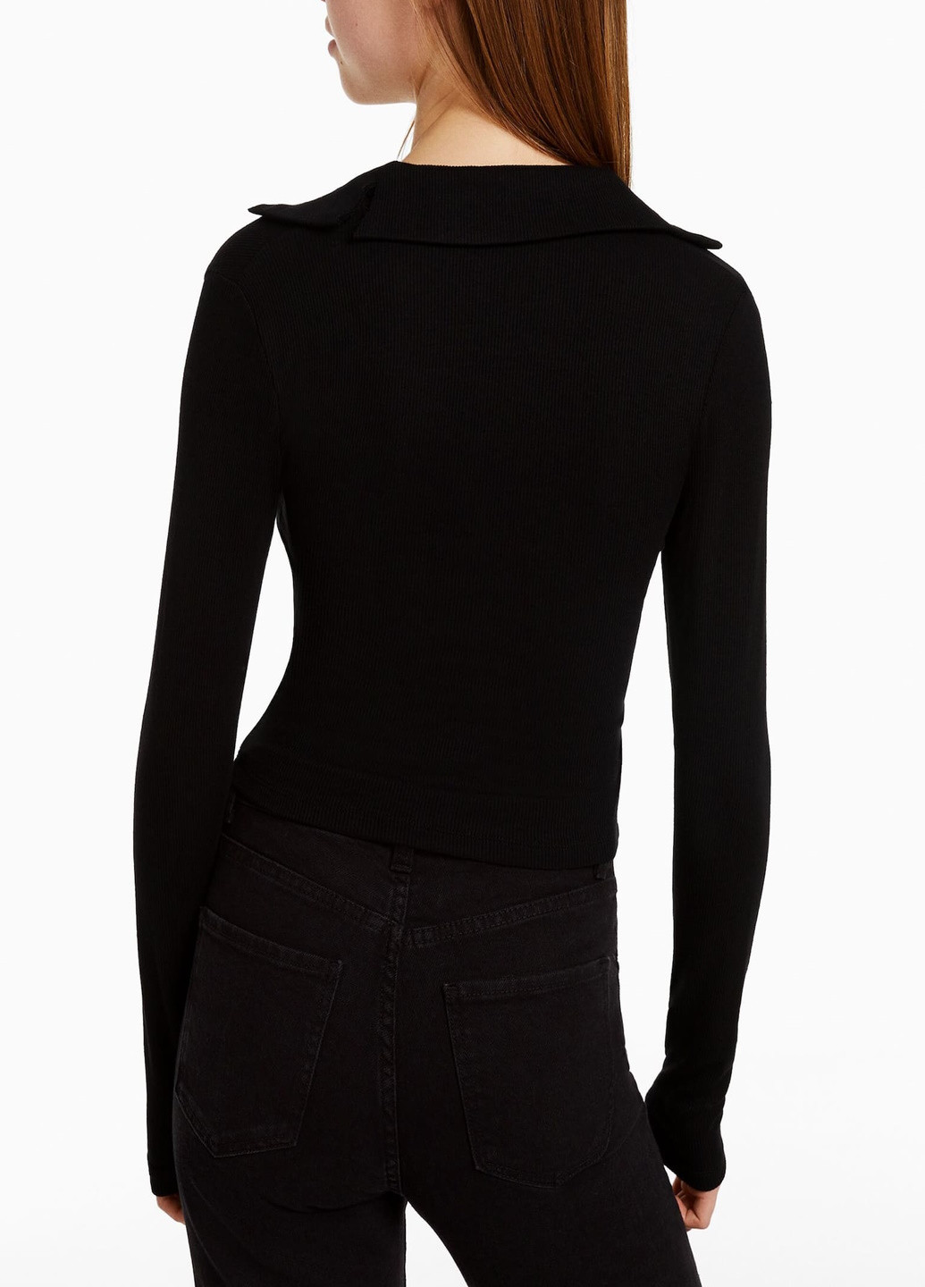 Черный летний свитер Bershka