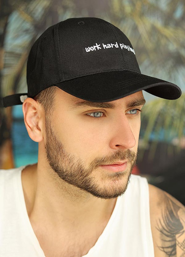 Мужская бейсболка «Work hard!» Braxton (258630725)