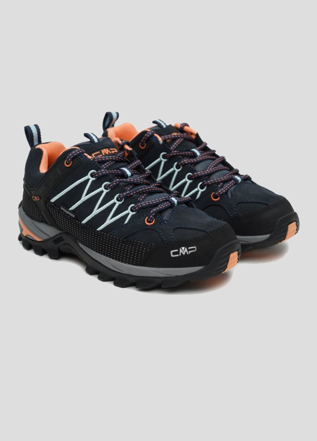 Синие всесезонные темно-синие кроссовки для треккинга rigel low wmn trekking shoes w CMP
