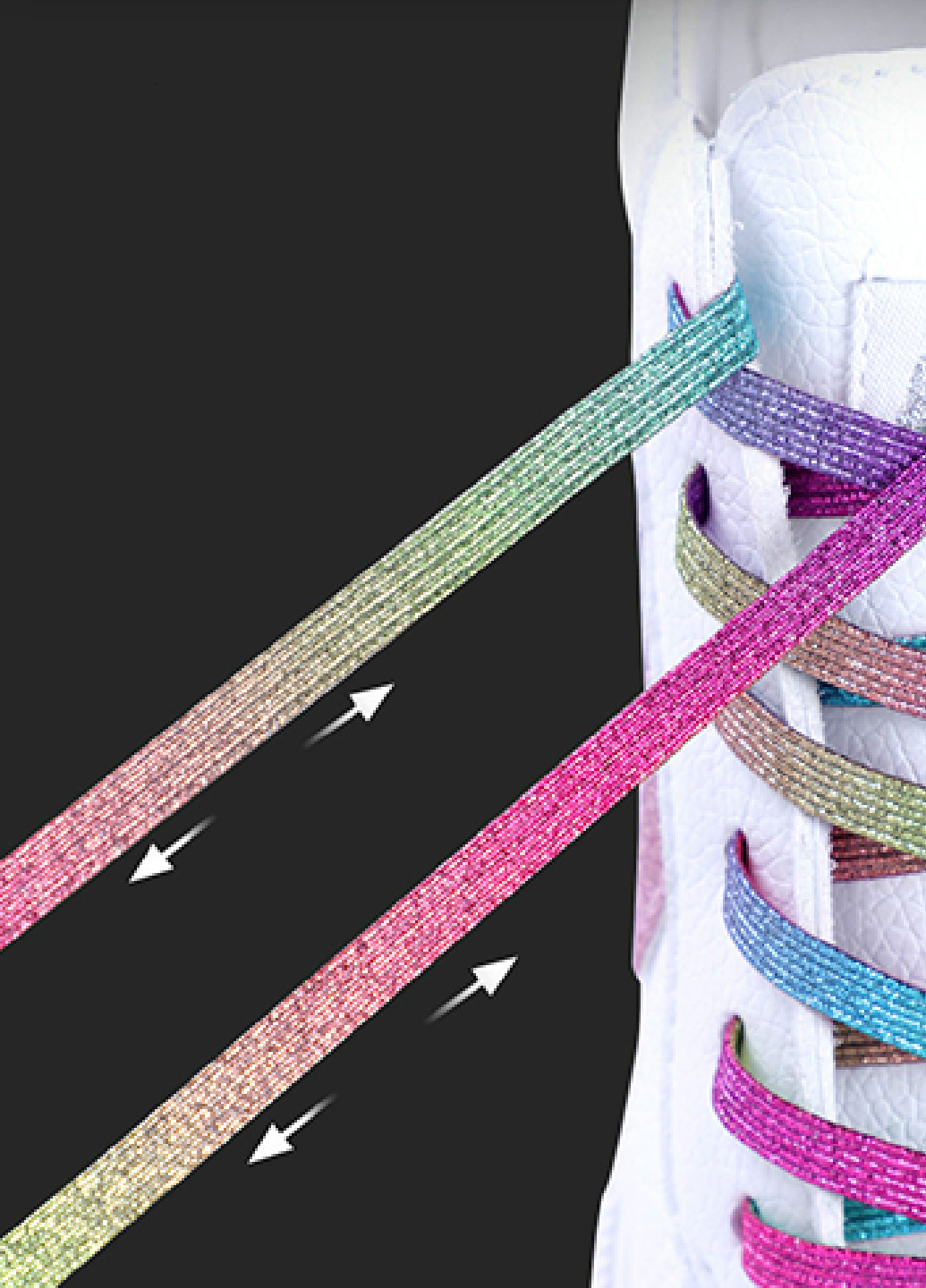 Кольорові еластичні шнурки з фіксатором закруткою, 100 см, колір №14 No Brand (258653512)