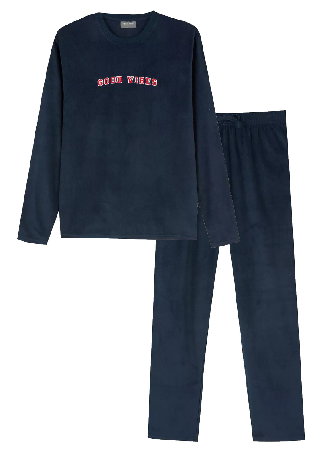 Піжама (свитшот, брюки) Primark надпись тёмно-синяя домашняя