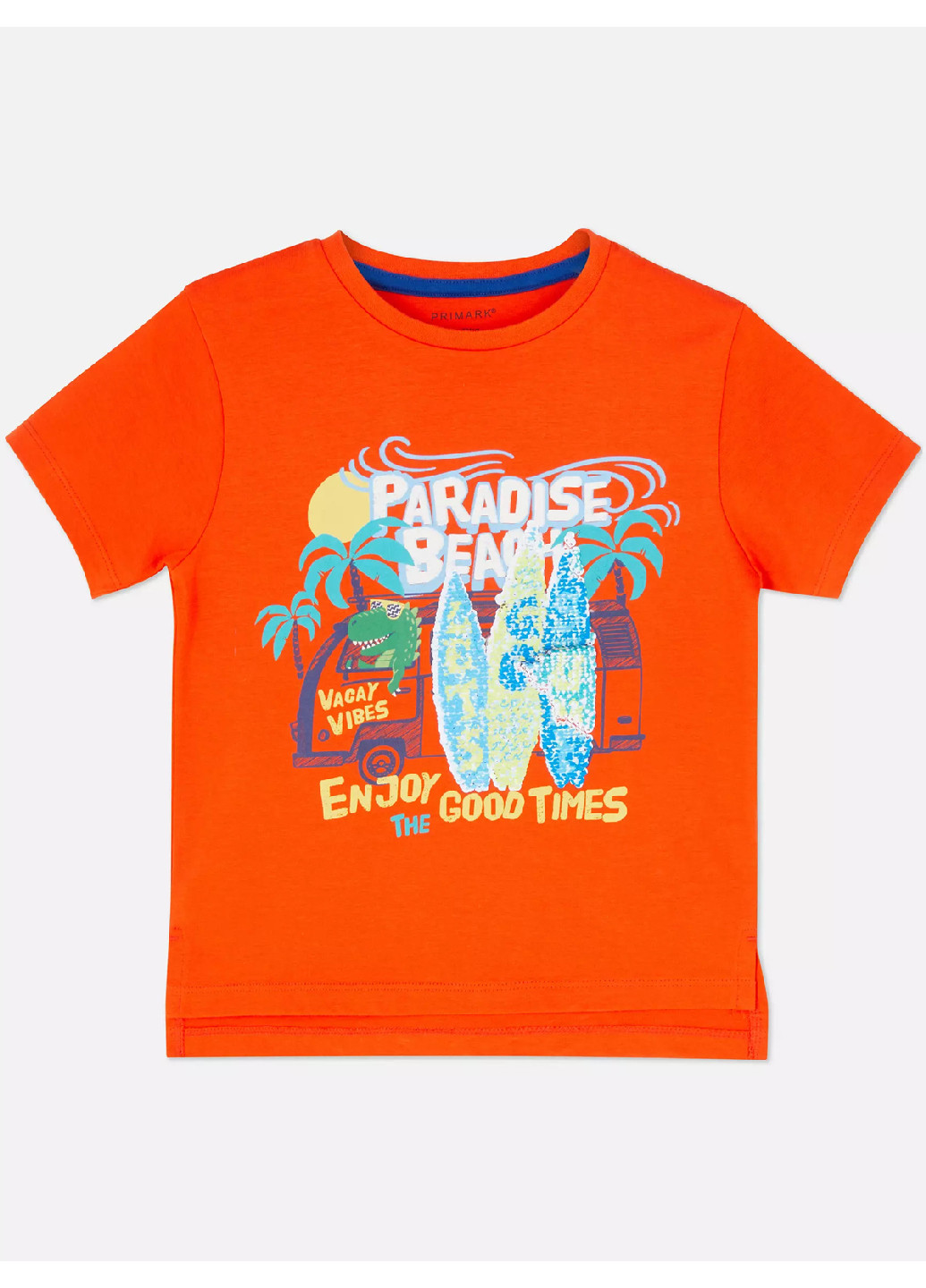 Оранжевая летняя футболка Primark
