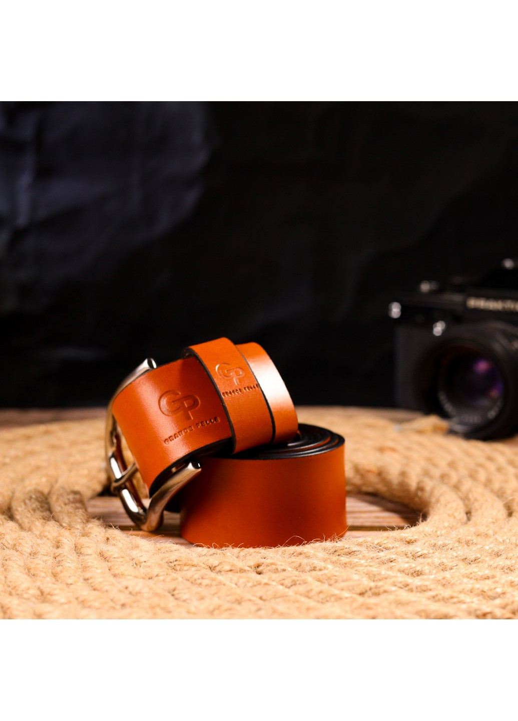 Мужской кожаный ремень 3,8х120 см Grande Pelle (258638298)