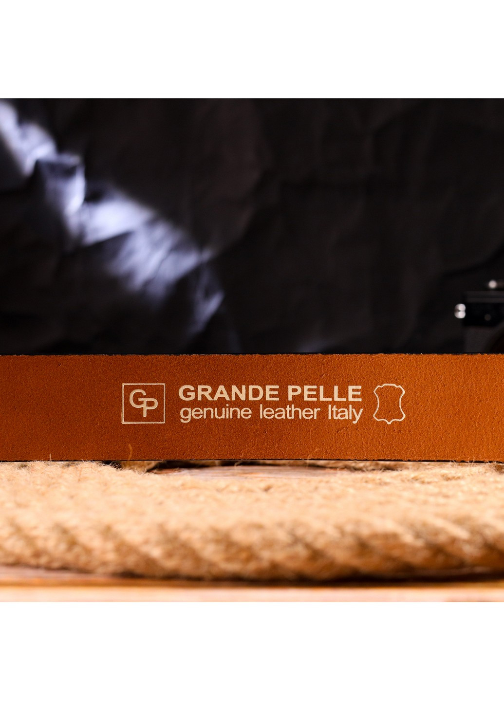 Мужской кожаный ремень 3,8х120 см Grande Pelle (258638283)