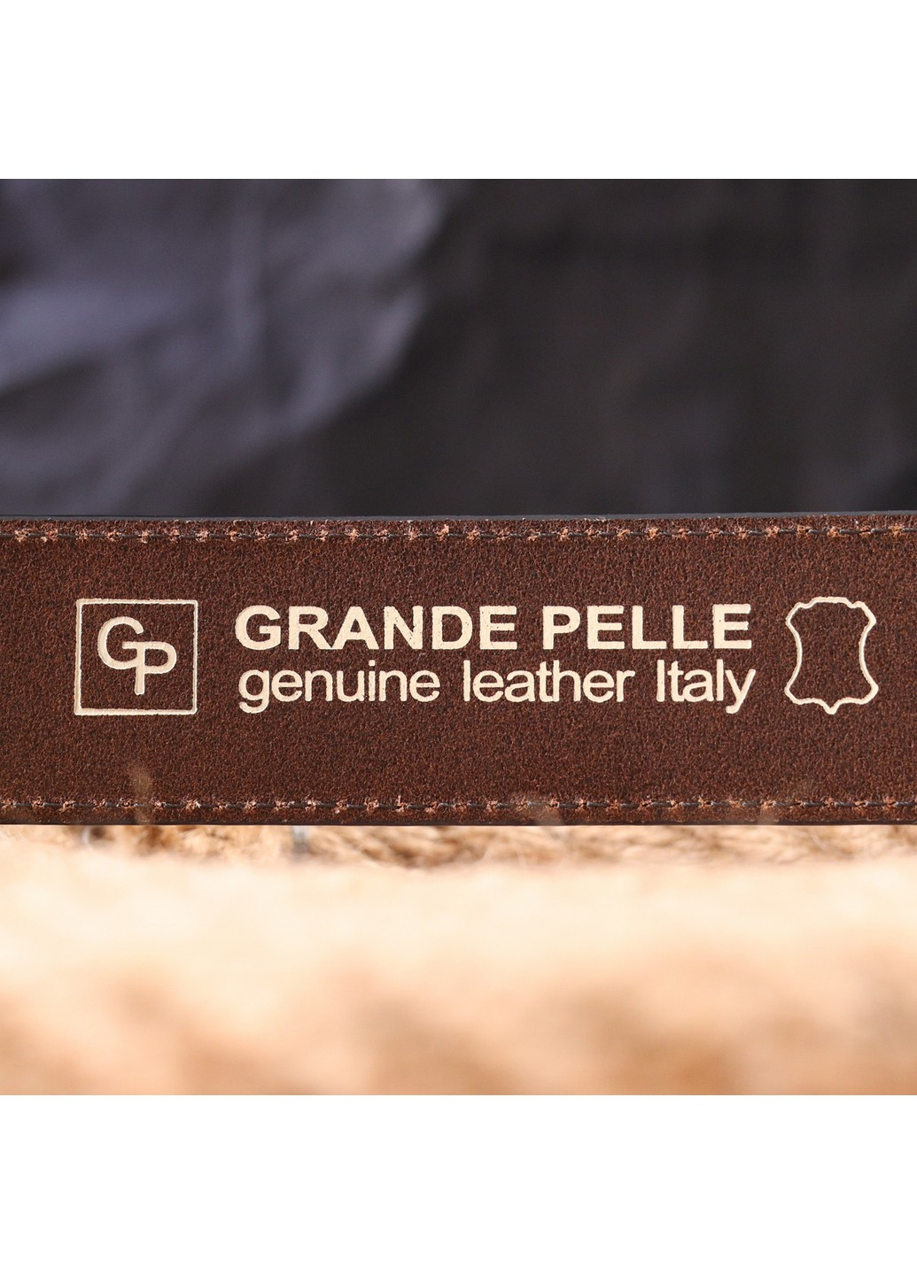 Мужской кожаный ремень 3,8х120 см Grande Pelle (258638302)