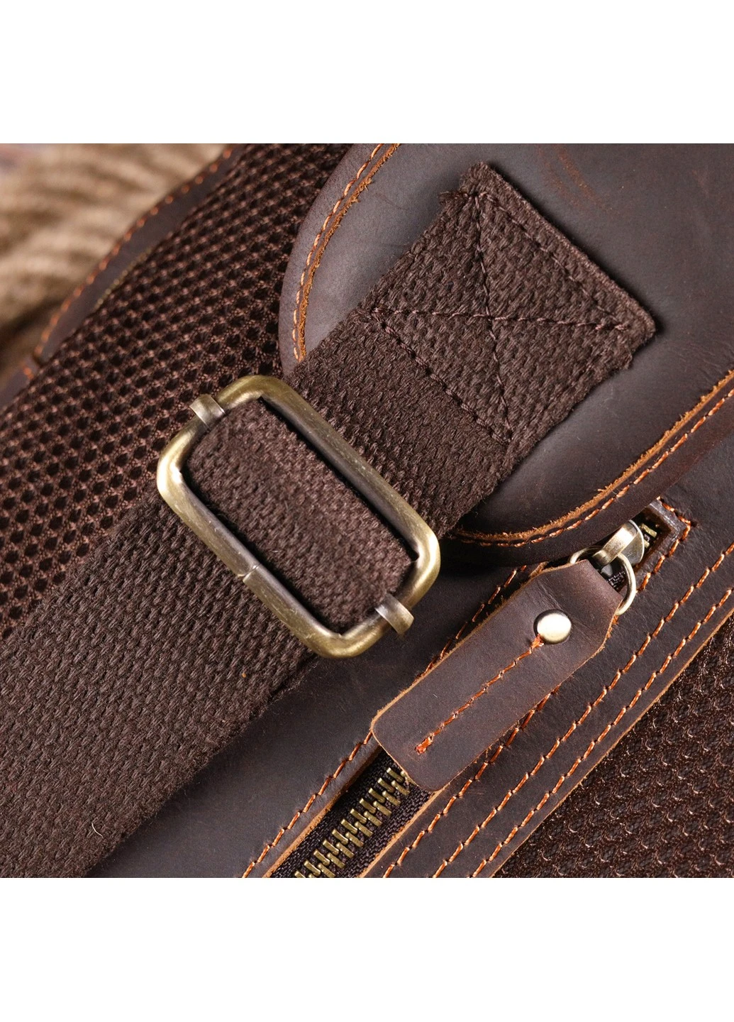 Мужская кожаная сумка 17,5х31х9 см Vintage (258638134)