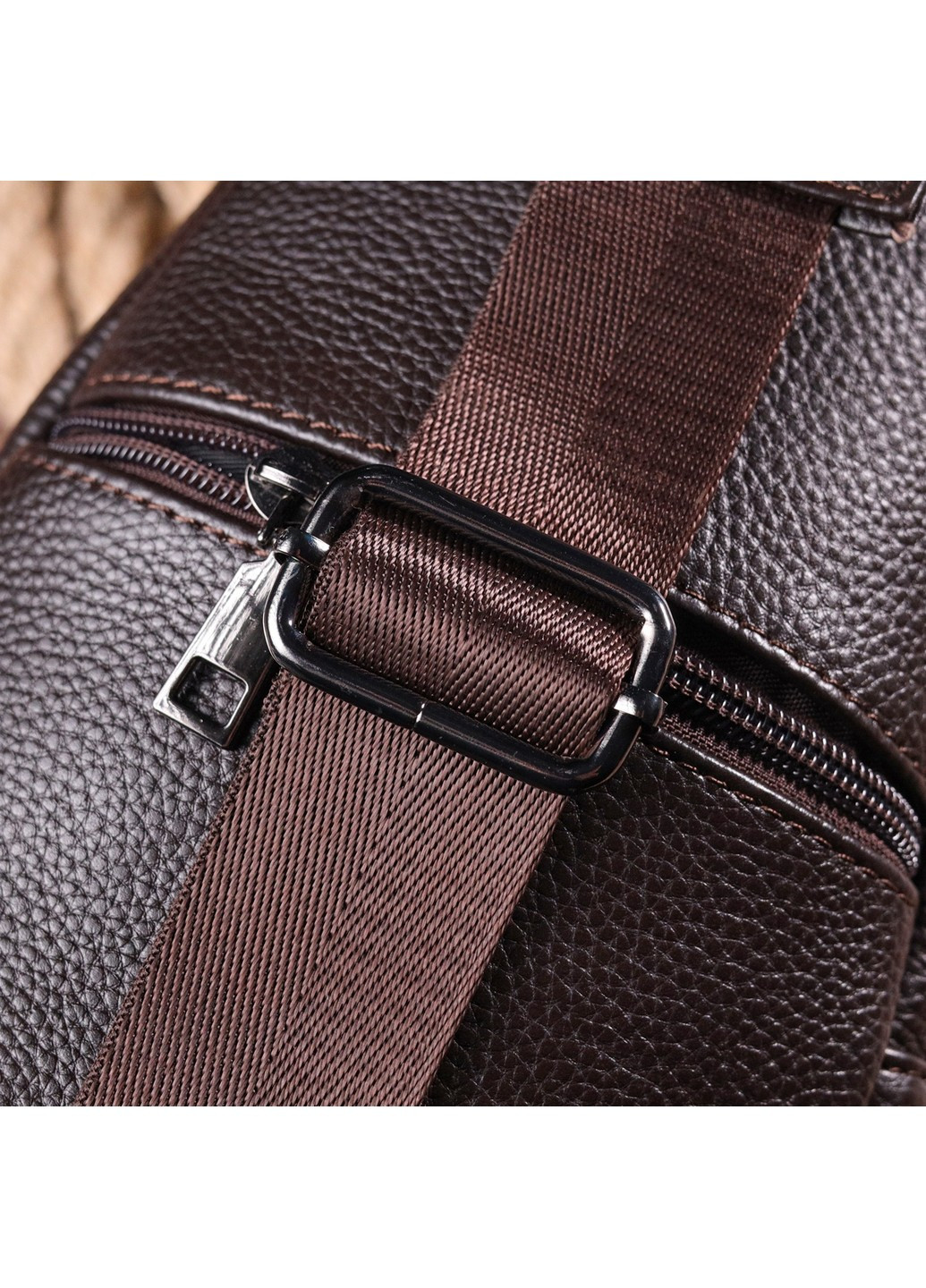 Мужская кожаная сумка 17х30х8 см Vintage (258638123)