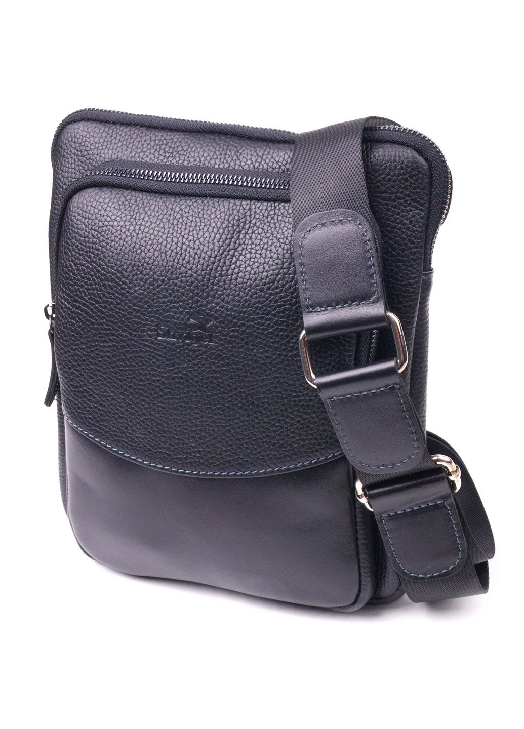 Чоловіча шкіряна сумка 22х24х4 см Shvigel (258638355)