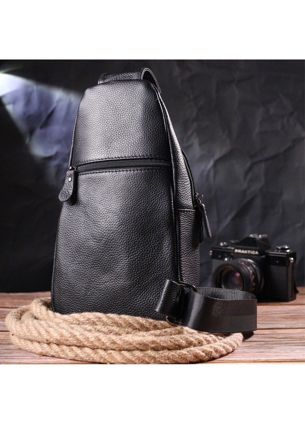 Чоловіча шкіряна сумка 16х30х5 см Vintage (258638102)