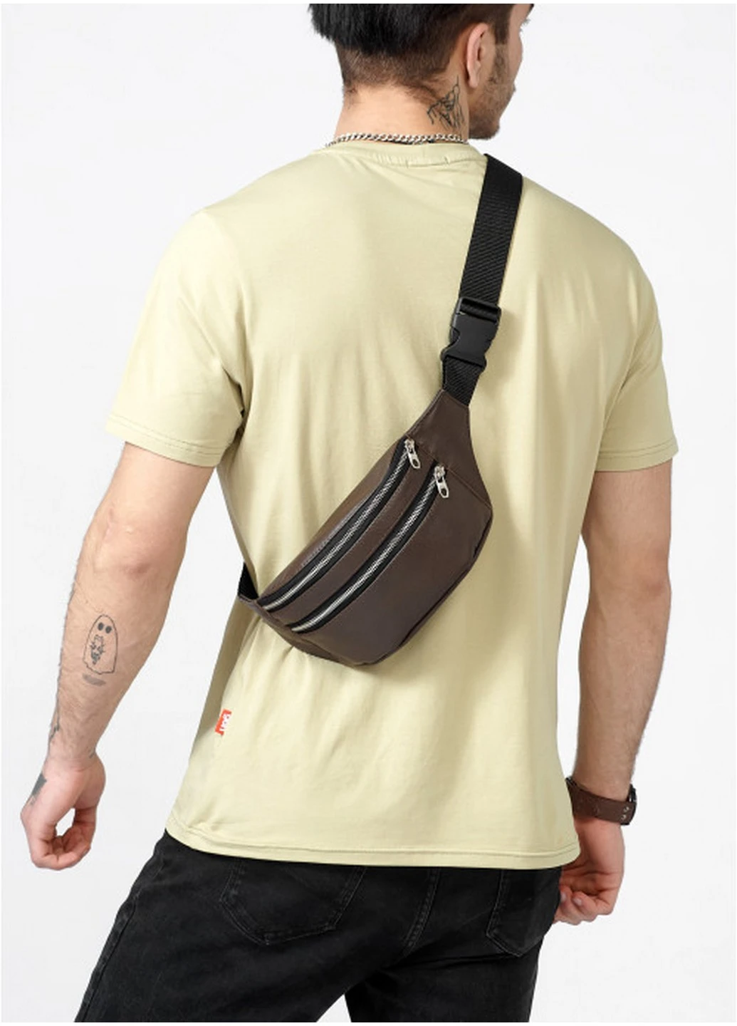 Чоловіча сумка бананка 31х12х5 см Sambag (258638345)