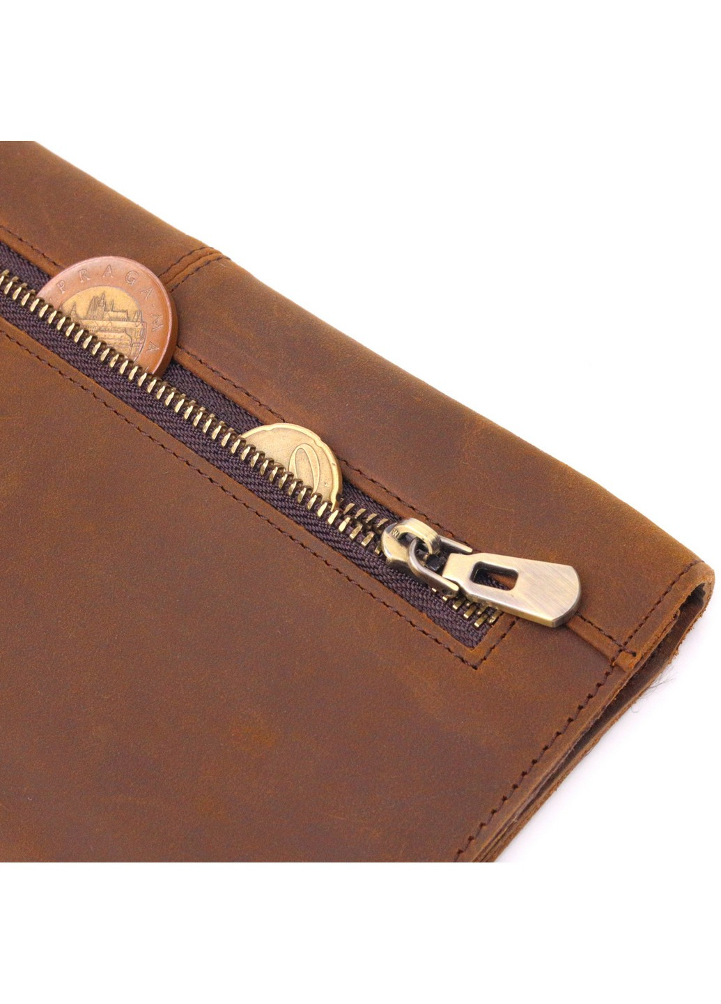 Чоловічий шкіряний гаманець 20х10х0,5 см Vintage (258638129)